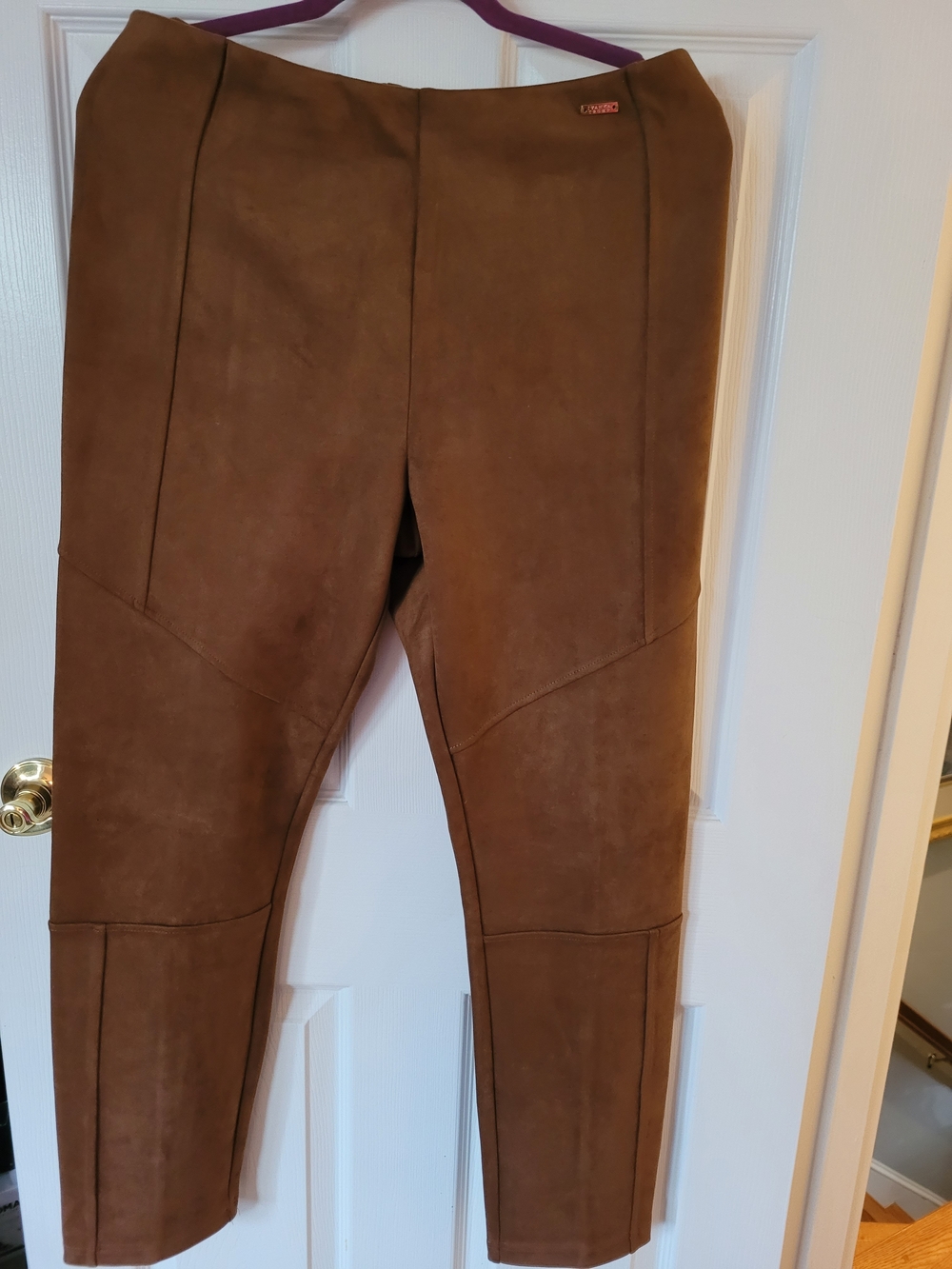 Ivanka Trump Brown Straight-Leg Ponte Pants